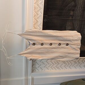 Topshop size 0 linen tan mini dress